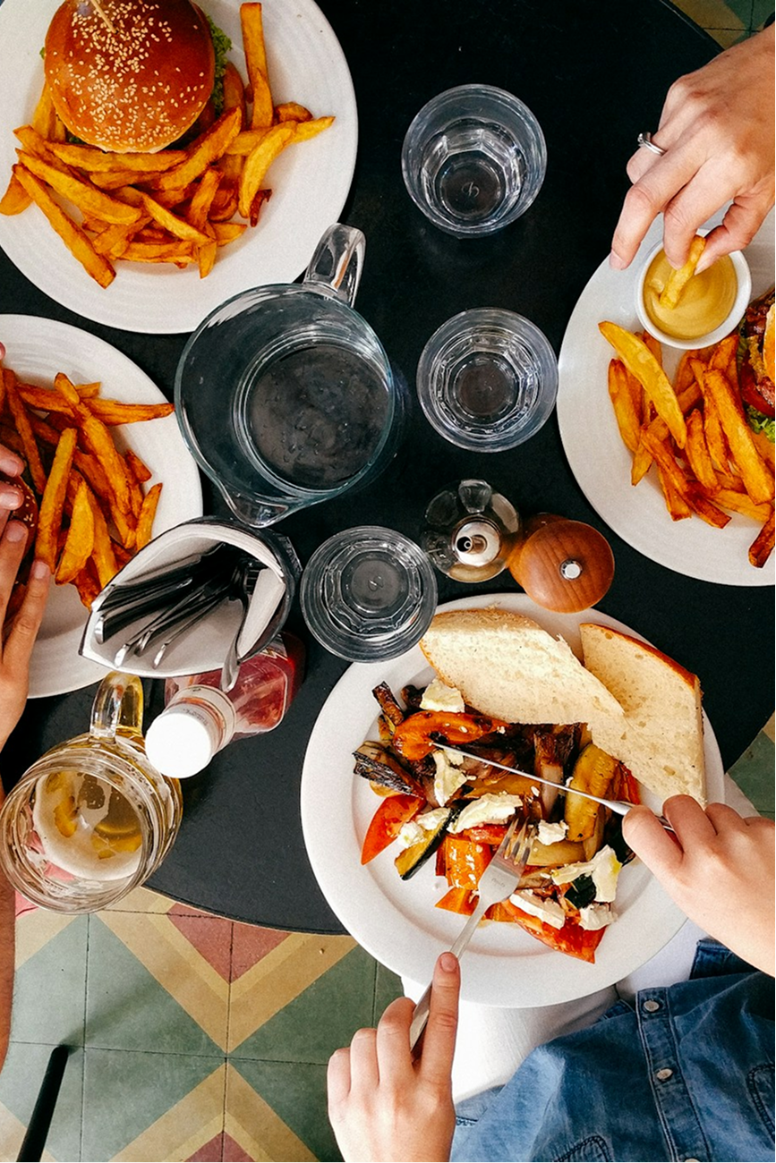 Comida de restaurante